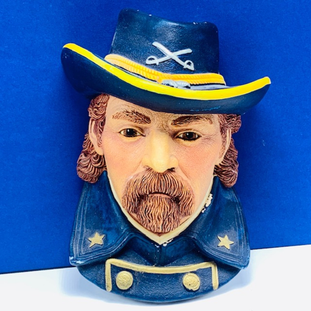 General George Custer chalkware Bosson wall decor